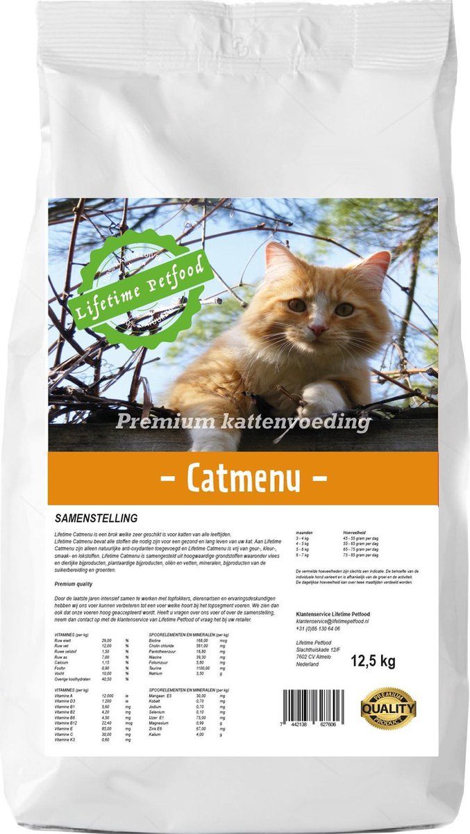 Lifetime Petfood CATMENU 12,5 KG