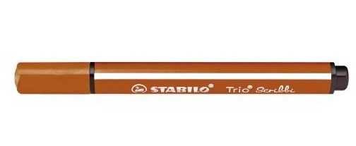 Stabilo Trio Scribbi, ergonomische viltstift, onverwoestbaar door meeverende punt, licht bruin, per stuk