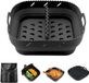 Impact Life Moule en silicone pour airfryer - Noir