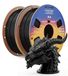 PLA Filament 1.75 mm, 2 kg Bobine, Précision dimensionnelle +/- 0.03 mm (Noir, 2-pack)
