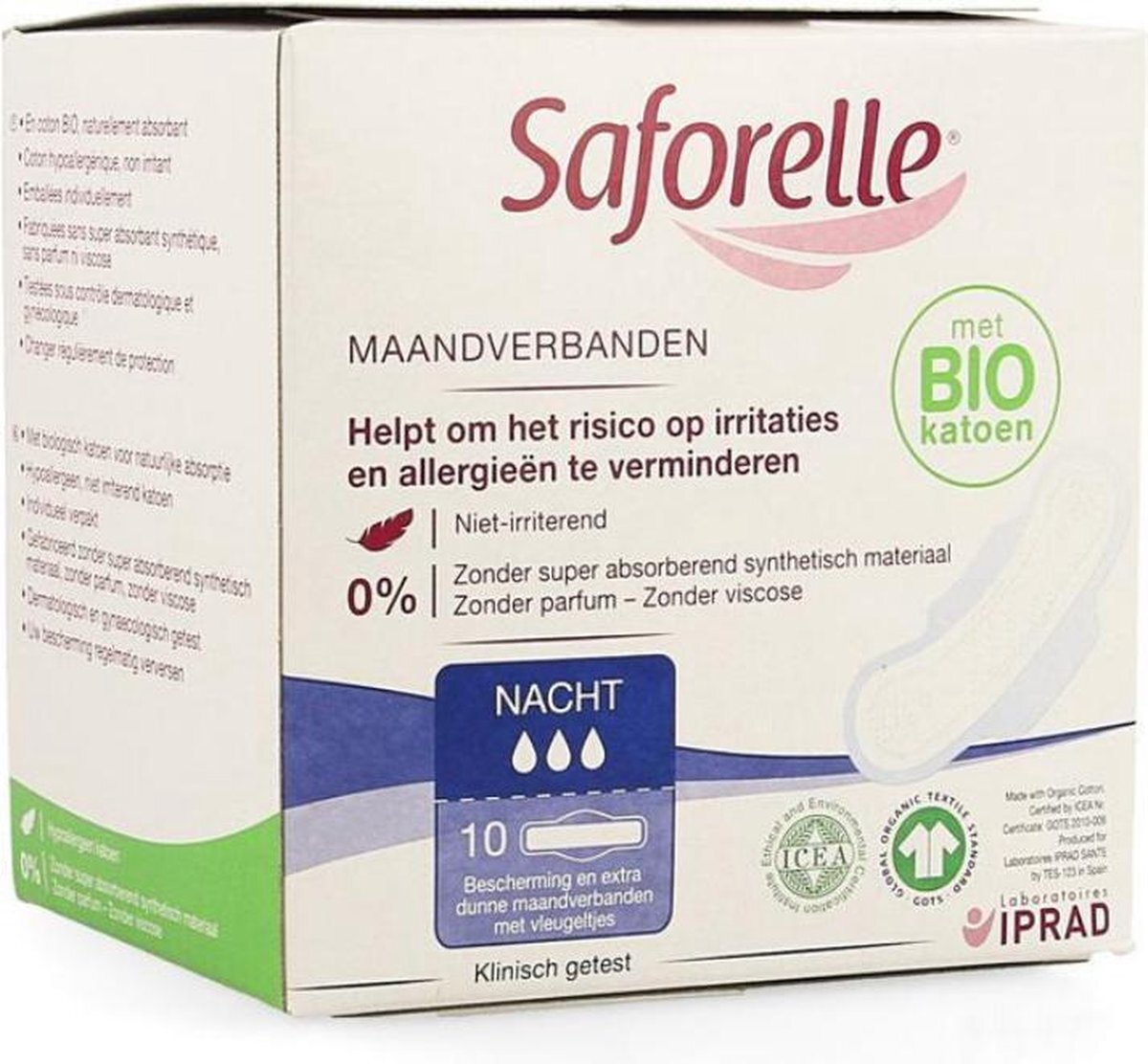 Saforelle Saforelle Maandverbanden Nacht