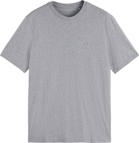 Scotch & Soda T-shirt Mannen - Maat XXL - Grijs - Biologisch Katoen