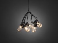 Konstsmide 2387 - Snoerverlichting - 40 lamps transp 80 LED zeer energiezuinig - 975 cm - 24V - voor buiten - warmwit