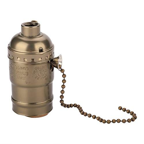 Vobor Light Socket E27 Aluminium Vintage Light Socket met trekkoord - BRONZE
