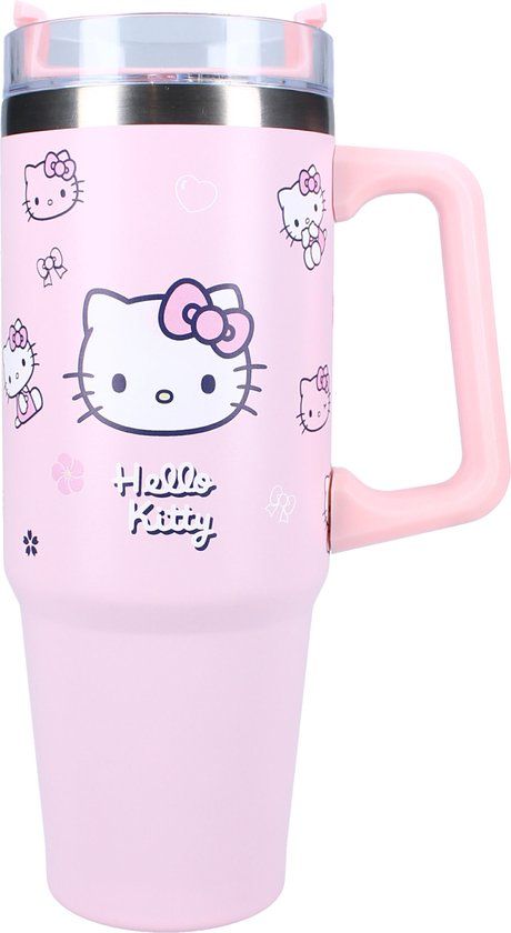Vadobag Hello Kitty Bottled Bliss - Schoolbeker en Drinkfles - 900ml - Stainless Steel - Roze