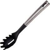 Excellent Houseware Spaghettilepel 33 cm RVS/Zwart/Nylon
