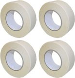 A.S.F. Fischer Bv Ruban adhésif en mousse double face - 4x - blanc - 19 mm x 1,5 m - ruban de montage
