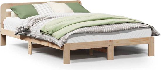 vidaXL Bedframe Massief Grenenhout 150x200 cm