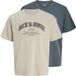 JACK&JONES JJEDENVER LOGO TEE SS O-NECK 2PK MP Heren T-shirt
