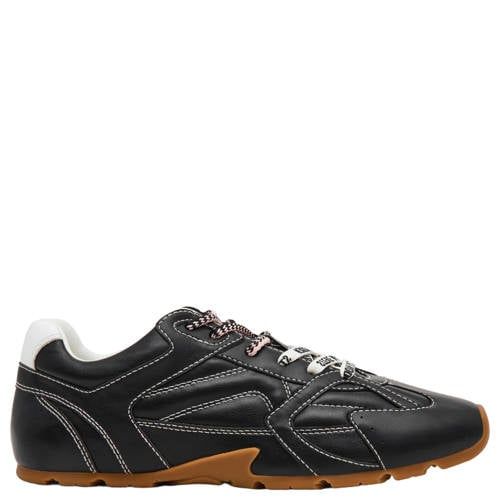 Steve Madden Asiel imitatieleren sneakers - zwart