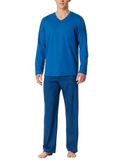 SCHIESSER Lange pyjama voor heren, aquarium, 100% katoen, maat XXL