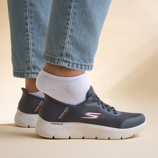 Skechers Go Walk Flex - Hands Up Heren Instappers - Grijs