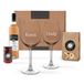 Rosé vin coffret apéritif avec verres gravés