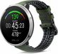 Strap-it siliconen / leren bandje - groen - Geschikt voor Polar Ignite & Polar Unite