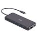 4smarts SmartDock Station de connexion USB-C 11-en-1 Hub pour ordinateur portable Gris