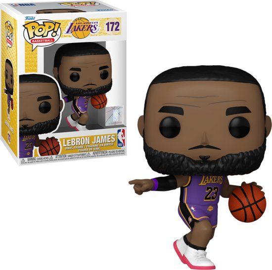 Funko Pop Basketball: NBA Lakers - LeBron James - Funko Pop #172