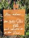 Edelrost Plaque murale avec bouteille de vin et verre "bon vin