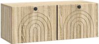 vidaXL Wandmontage TV-kast Sonoma Eiken 78,5 x 31 x 30 cm Bewerkt hout