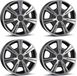 Borbet 4 jantes, 7.5x17 pouces, ET45, 5x118, ANTP, adaptées pour Renault Trafic. Jantes en aluminium