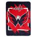 Northwest NHL Washington Capitals Micro Raschel plaid deken, 46" x 60", dimensionale