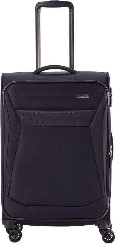 Travelite Chios 4W Trolley Black Zwart 67cm