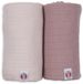 Lodger Swaddler - Hydrofiele Doeken - Roze - 110x110cm - 2 stuks - Biologisch Katoen