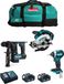 MAKITA Set MK304 (DHR171 + DTD154 + DSS610 + 2 x 5,0 Ah accu's + DC18RC oplader + LXT600 opbergkoffer)
