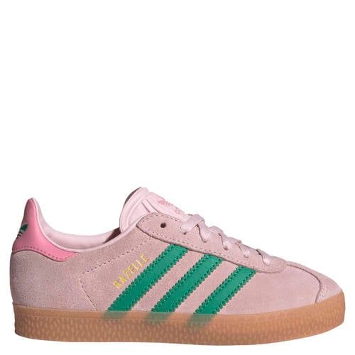 adidas Originals Gazelle suède sneakers - roze/groen