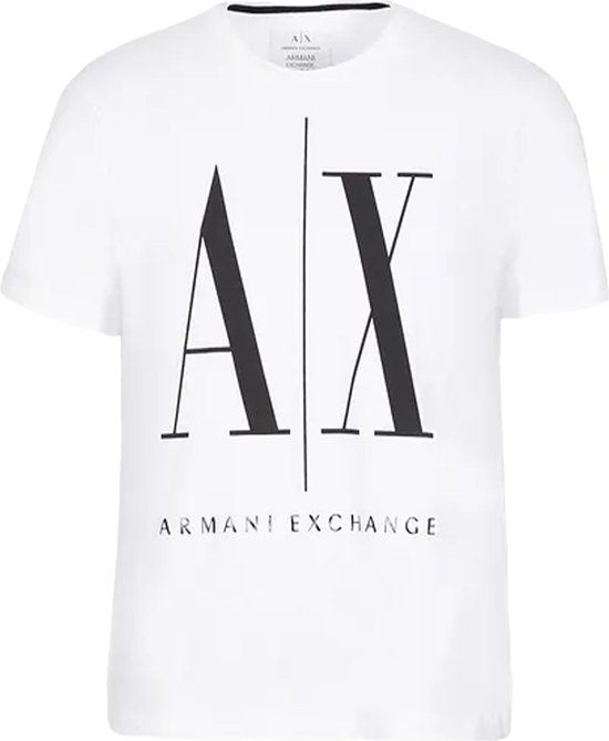 Armani Exchange T-shirt met logoprint - Herfst/Winter 2023 - Wit - Maat M - Mannen