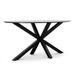 Calma Calma table de bar 6 personnes | pierre frittée + aluminium | Gris Marbre | 240cm ovale
