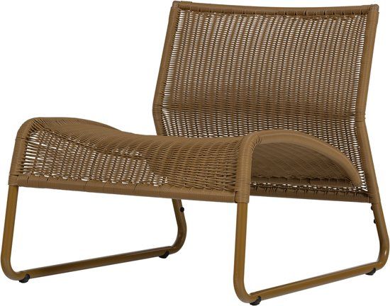 WOOOD West Tuin Loungestoel - Kunststof - Honinggeel