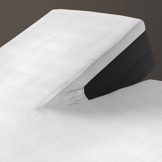 Home Care Hoeslaken Splittopper Jersey 160 gr. 160x200 - Wit