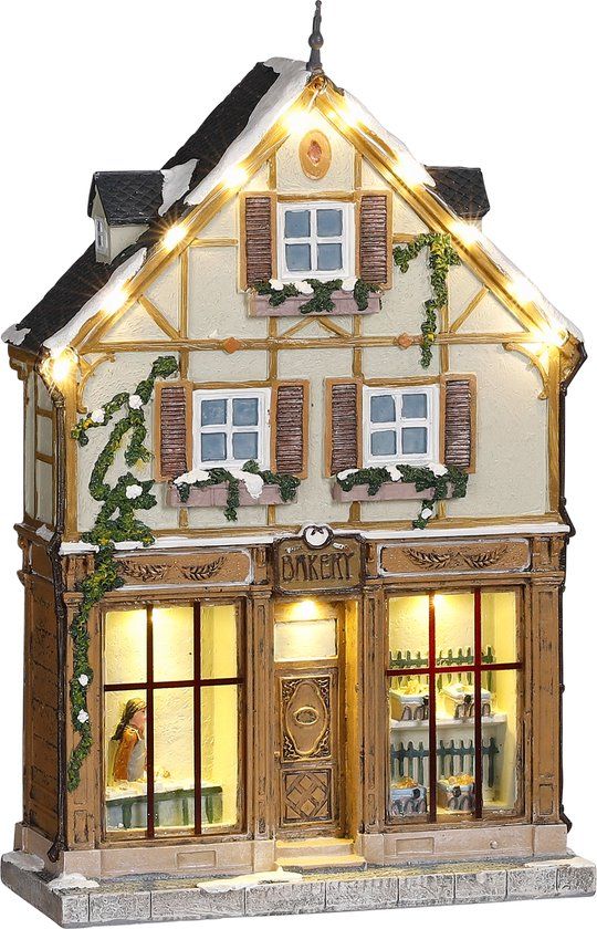 LuVille Kerstdorp Miniatuur Bakkerij