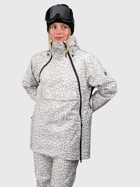 Brunotti Joicya-Print Women Snow Jacket Dames Wintersportjas - Leopard Snow