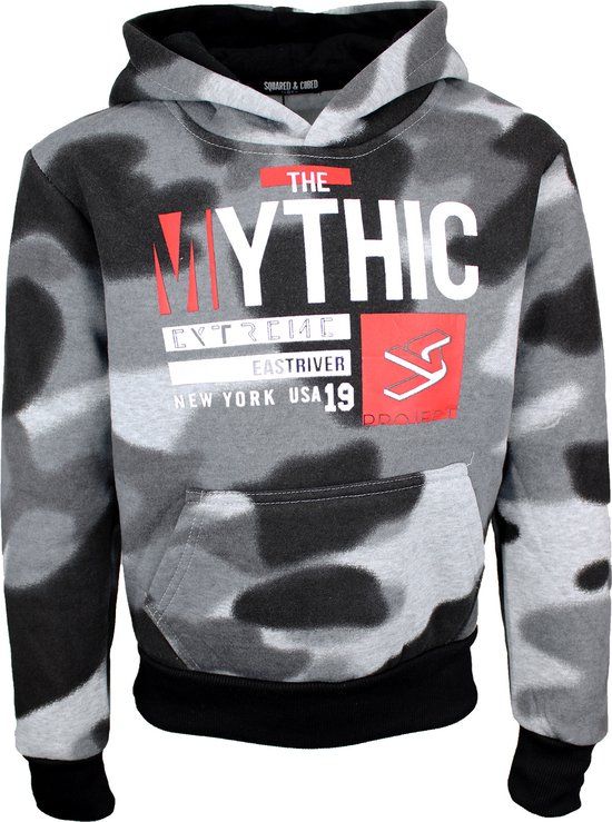 S&C Hoodie Camouflage grijs Kids - Jongens - Maat 110/116