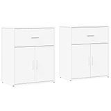 vidaXL Dressoir 60x31x70 cm Bewerkt Hout Wit