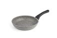 Barazzoni Monolitica Pan van aluminium in steenlook met marmotech-coating en speciale inductiebodem van aluminium/staal, Ø 28 cm, gemaakt in Italië, grijs