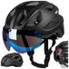 Vayox active va0424 fietshelm met vizier en led-lampje