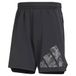 Adidas Workout Knit Logo 5´´ Korte Broek Zwart S Man