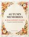 Autumn Memories & Halloween Tales: A Large Print Guided Journal for Seniors, Grandparents, and Adults to Share Fall Stories