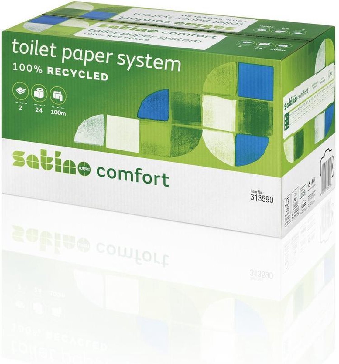 Satino Comfort | Toiletpapier | 2-laags | Doprol | 24 x 100 meter