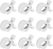 Goodivery Kinderwagenklemset de 9 pièces pour fixer jouets et accessoires en blanc