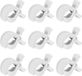 Goodivery Kinderwagenklemset de 9 pièces pour fixer jouets et accessoires en blanc
