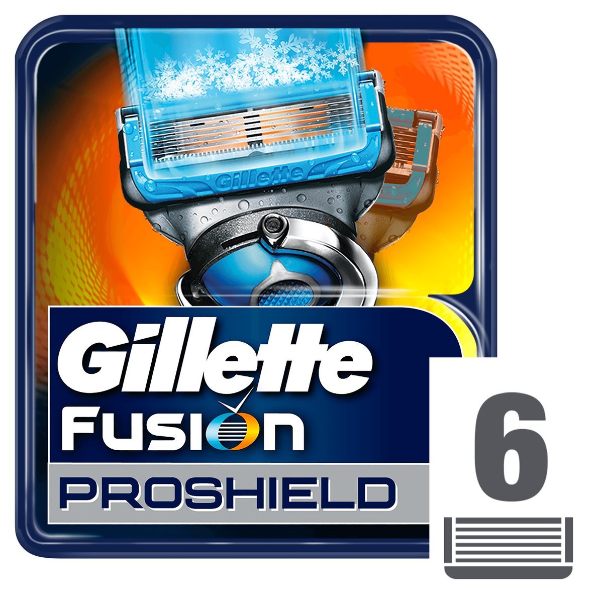 Gillette Fusion ProShield Chill Scheermesjes 6 stuks