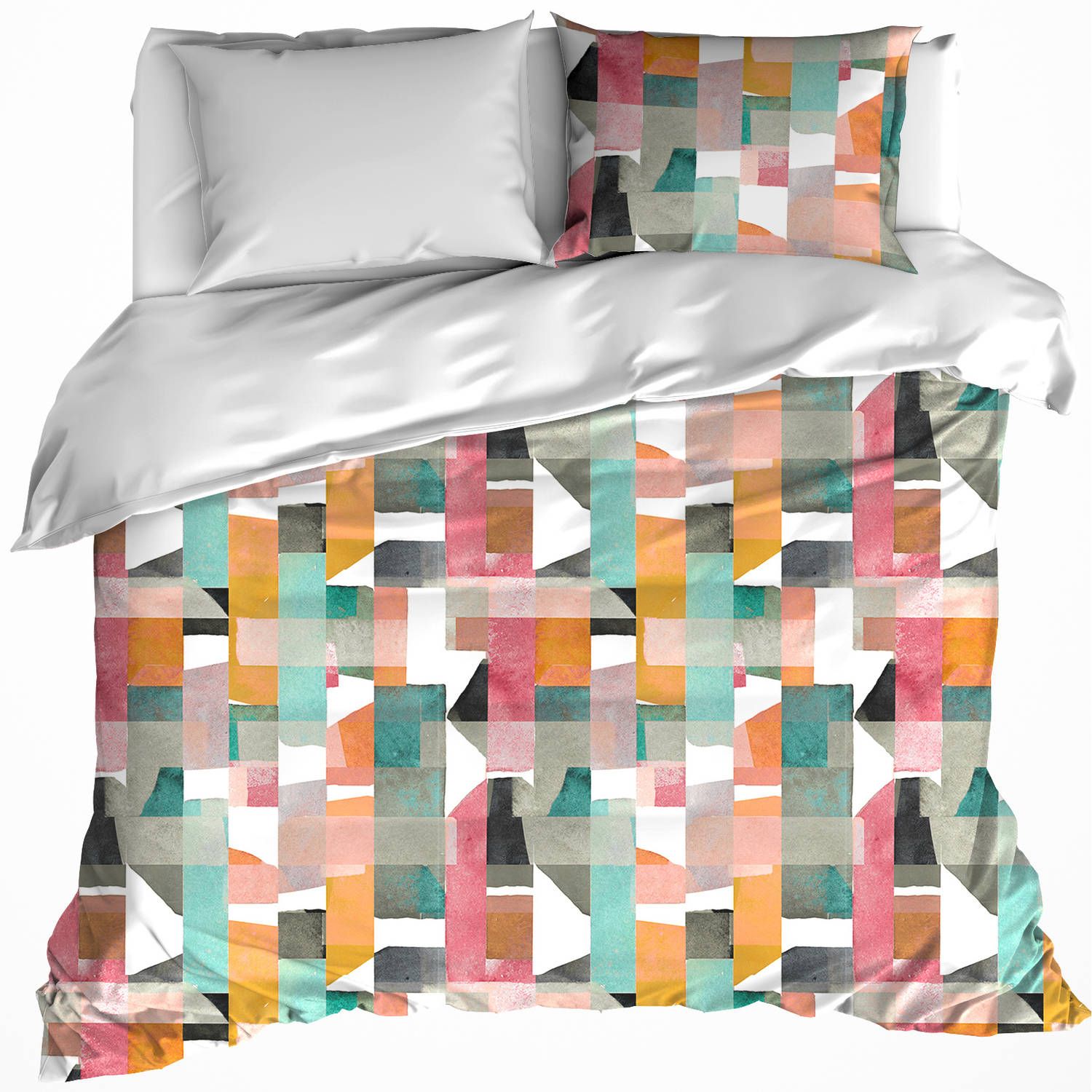 De Witte Lietaer Dekbedovertrek June - Hotelmaat - 260 x 240 cm - Katoen - Multi