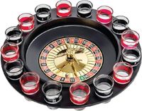 Benson Roulette drankspel - 16 glazen - draaibaar wiel - ultiem feestplezier