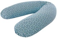 Träumeland T040836 voedingskussen, elastisch, motief druppels, zeeblauw, meerkleurig