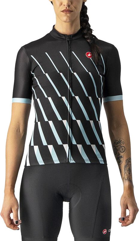 Castelli Pendio Jersey Dames - zwart/wit