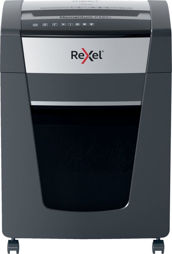 Rexel Momentum P420+ Papierversnipperaar - P-4 Snippers - 20 Vellen - Zwart