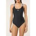 FILA Antona Heritage Tape Scoop Back Swimsuit Black Taille: XS